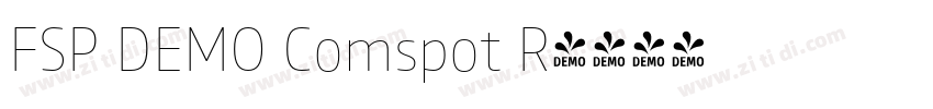 FSP DEMO Comspot R字体转换 FSP DEMO Comspot R字体转换